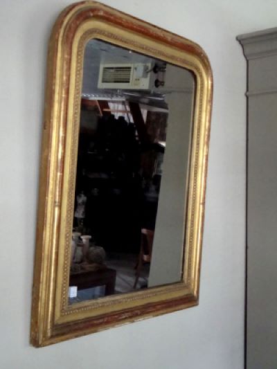 Authentieke 19e eeuwse Franse spiegel